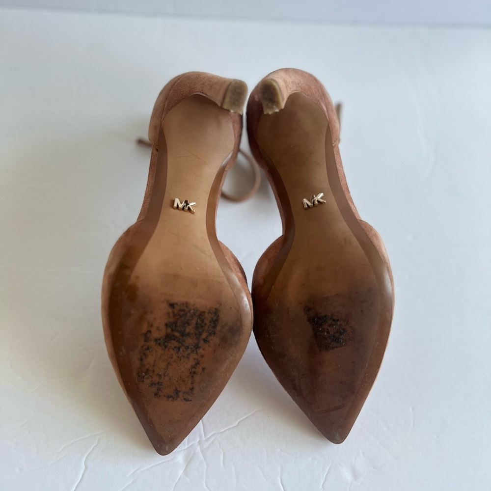 Womens Michael Kors Lisa Pump pink size 5 4" heel - Picture 7 of 7